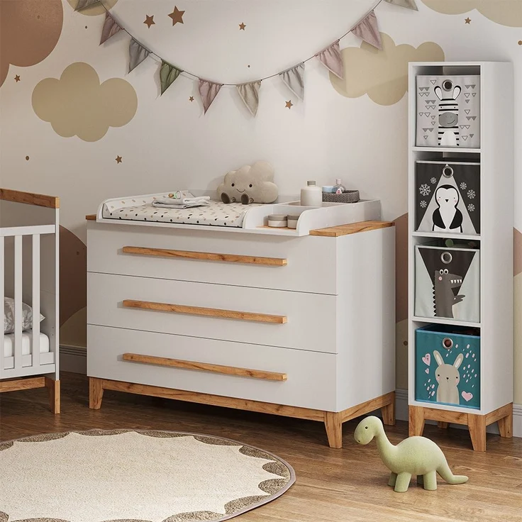 Vitalispa Kinderregal Weiß/Artisan 35.2 x 159.5 cm, Malia – Bild 5
