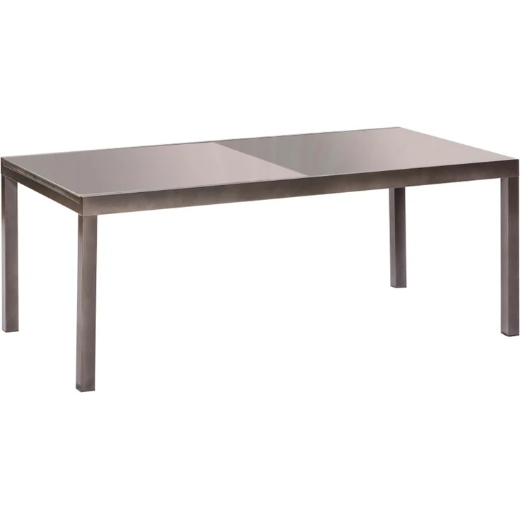 Amalfi Gartenmöbel Set 7tlg, 6 Stapelsessel, Semi Ausziehtisch 200 (300) x 110 cm, graphit/diamant, Aluminium/Textil – Bild 7