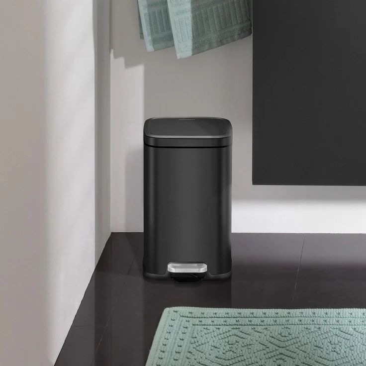 FACKELMANN LONDON Kosmetikeimer 4 Liter, Schwarz matt – Bild 2