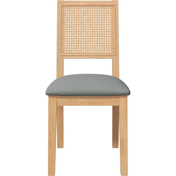 vidaXL Esszimmerstühle mit Kissen 2 Stk. Massivholz Gummibaum 4102480 – Bild 4