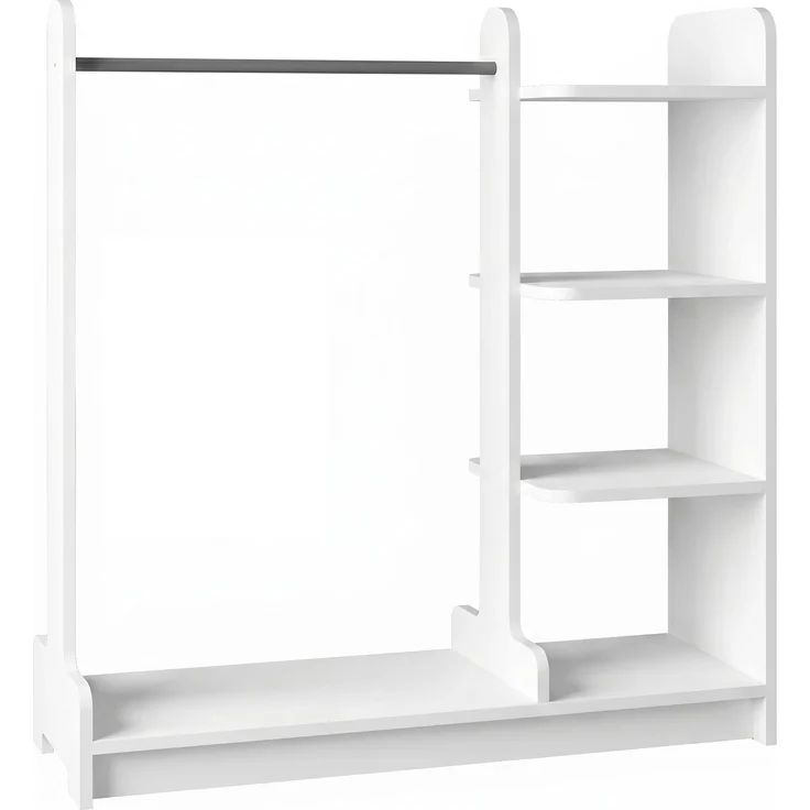 VCM Kleiderregal Lempu 922169 Weiß H. 110 x B. 106 x T. 35 cm – Bild 2