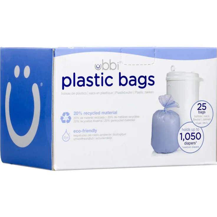 Ubbi Biologisch Abbaubare Beutel Windeleimer 3er-Pack