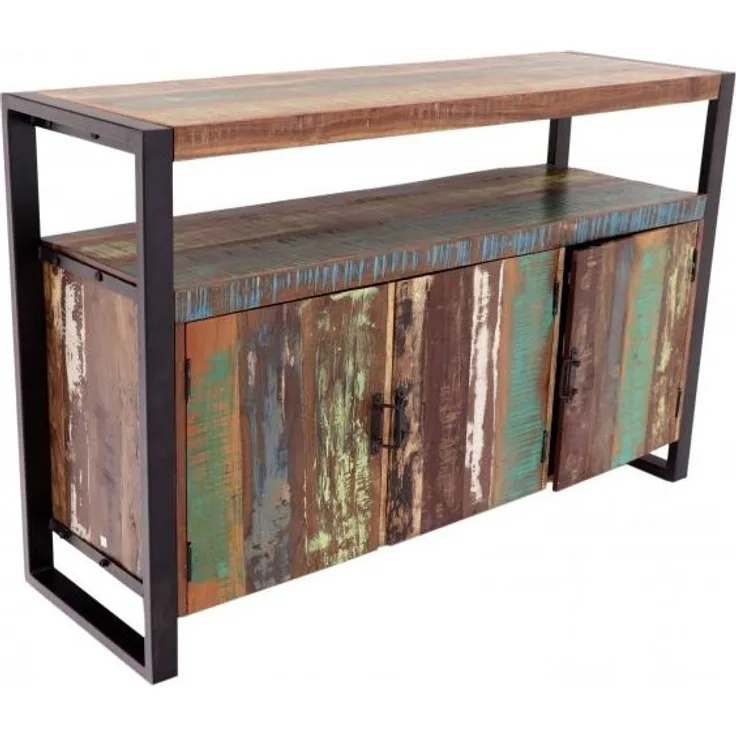 Kommode Retro 140x90x45 aus recyceltem Mangoholz
