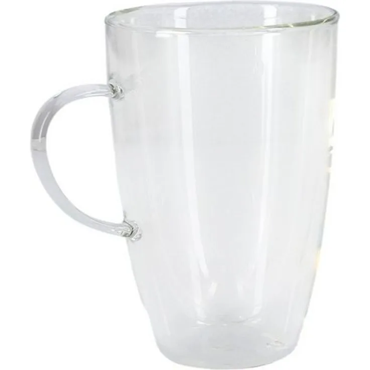 Leonardo Doppelwandtasse Duo, Tasse, Teetasse, Kaffee, Doppelwandig, Borosilikatglas, Klar, 400 ml, 053063