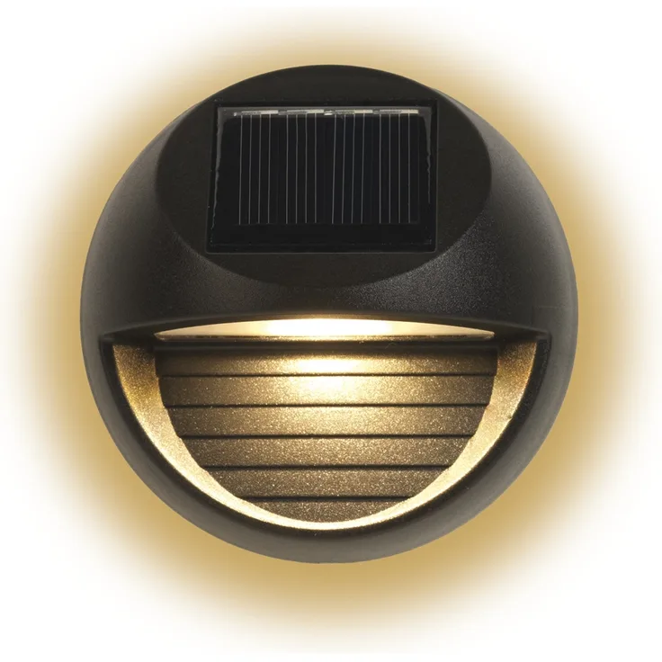 MAXXMEE Solar-Zaunleuchte - 4er-Set - schwarz