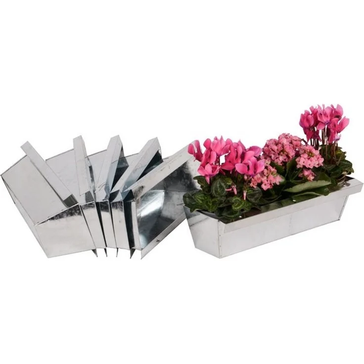 UNUS GARDEN Blumenkasten Blumenkasten mit Kante für Paletten (Blumenkasten mit Aufhängung aus Balkonkasten 6er Set) – Bild 4