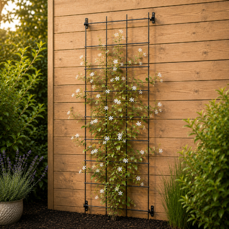 KADAX Gartenpergola, Metallträger für Pflanzen, Rosen, Blumen, Gitter, 45x150 cm – Bild 2