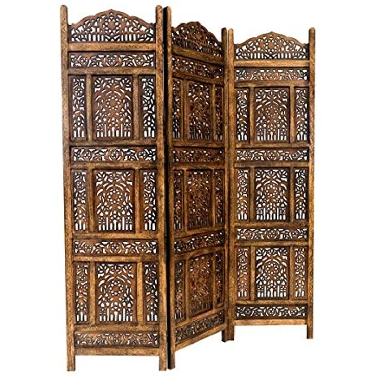 Marrakesch Orient & Mediterran Interior Paravent Orientalischer Paravent Abhinava 180cm, Raumteiler, Sichtschutz, Handarbeit