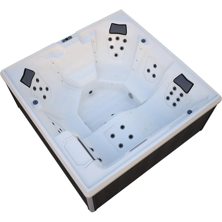 HOME DELUXE Outdoor Whirlpool STREAM BIG PURE - 207 x 207 cm für 5 Personen – Bild 9