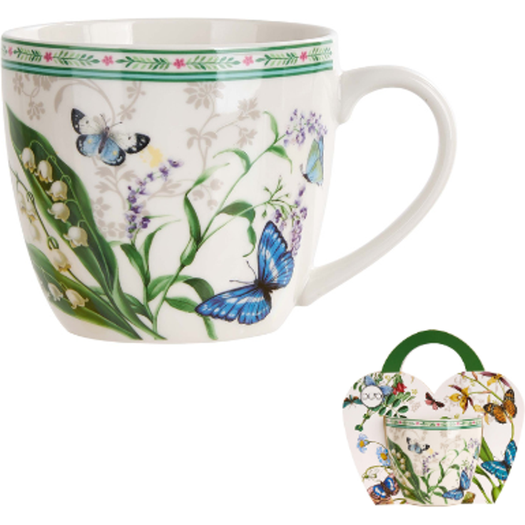 DUO Becher FLOWER DREAM, 460 ml, in Tragetasche (paper sleeve), New Bone China Porzellan – Bild 3