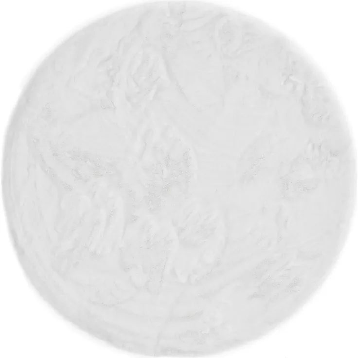 LUXOR living Fellteppich Novara, rund, Höhe: 35 mm, Kunstfell, Kaninchenfell-Haptik, besonders weicher Hochflor