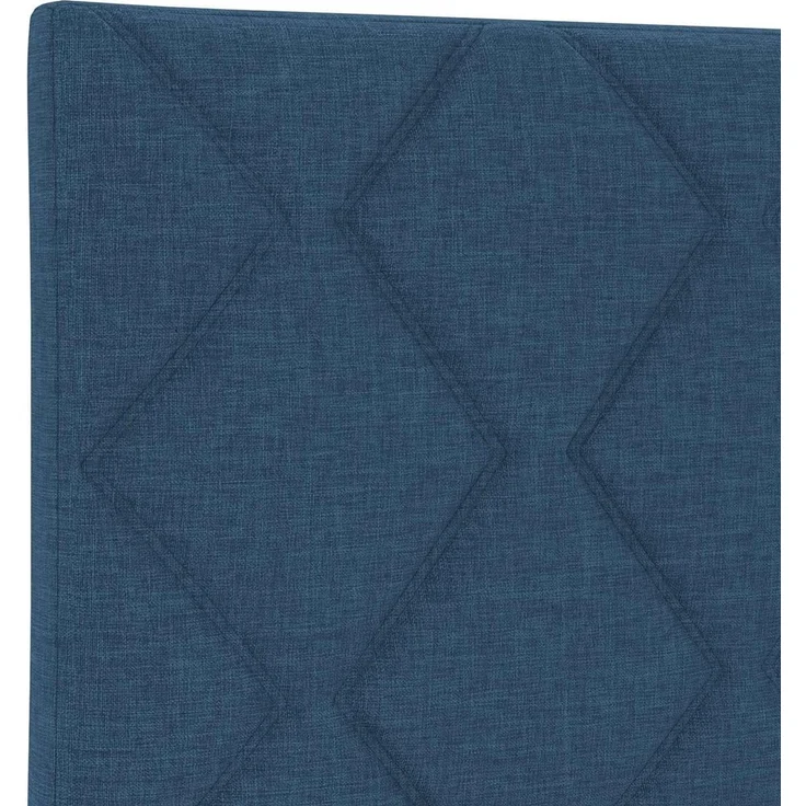 vidaXL LED Boxspringbett mit Matratze Blau 180 x 200 cm Stoff 3455929 – Bild 10