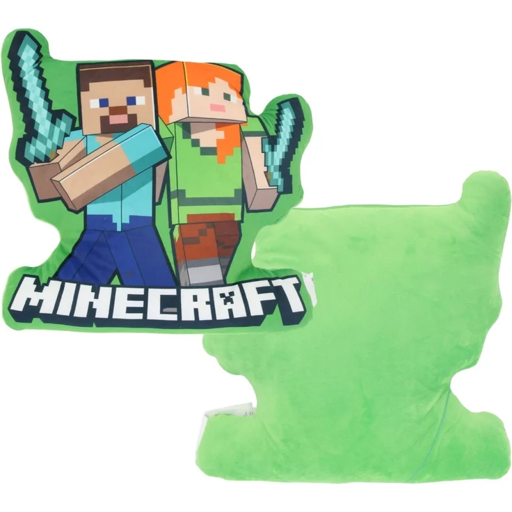 Minecraft 3D Kissen 40 cm Kuschelkissen 1 Stück Dekokissen Sofakissen Grün – Bild 2