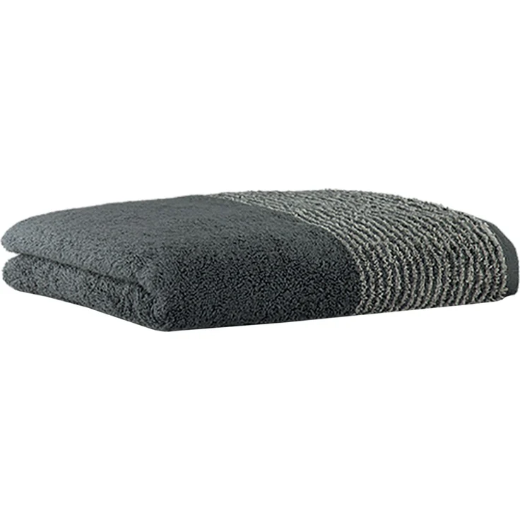 CAWÖ Gästetuch - Luxury Home, C Two-Tone, Walkfrottier Schiefer 30x50cm – Bild 1