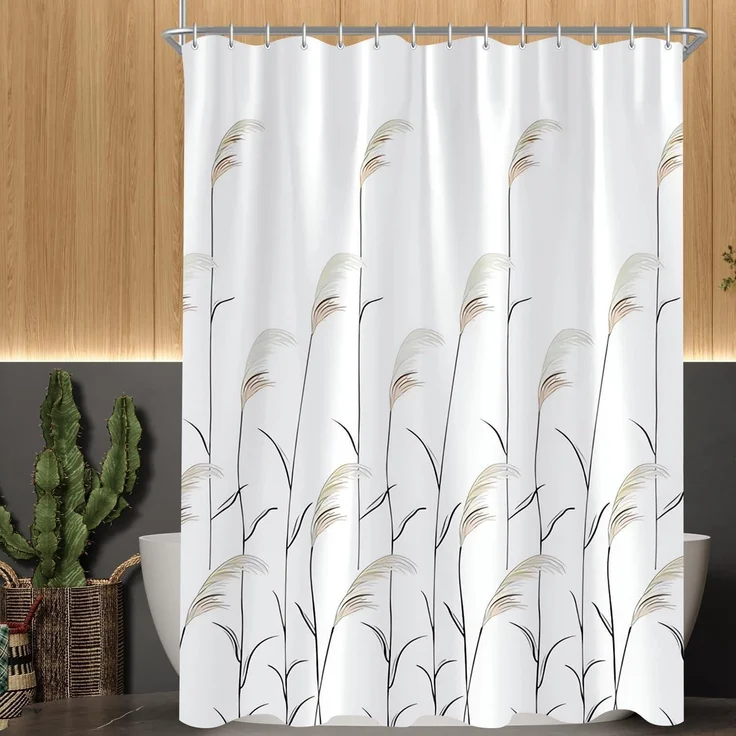 Duschvorhang Weizenohr 150x200cm Antischimmel Wasserabweisend 10 Ösen – Bild 1