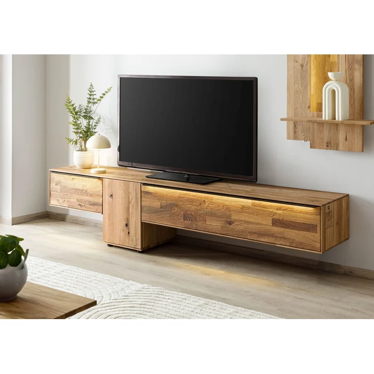 Lowboard Wildeiche 240x43x55 natur geölt WIEN #208 – Bild 3