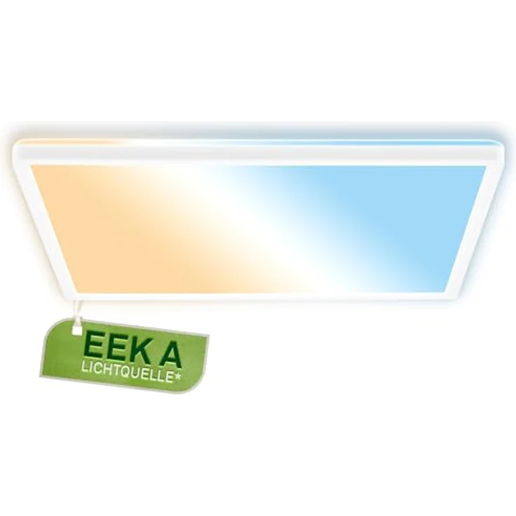 BRILONER - EEK A LED Panel Effizient mit 14W bei 3000lm, ca. 50.000h Licht, flach, CCT, indirektes Licht, LED Lampe, Deckenleuchte, Wohnzimmerlampe, Deckenlampe, Flurlampe, 42 x 42 x 3 cm, Weiß – Bild 2