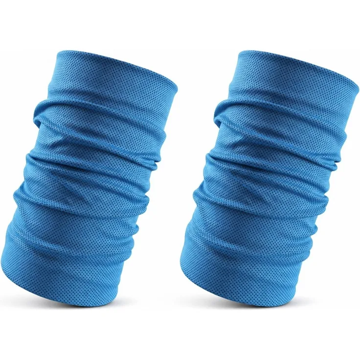 2er Set kühlende Sport-Handgelenkbänder schnelltrocknend Blau