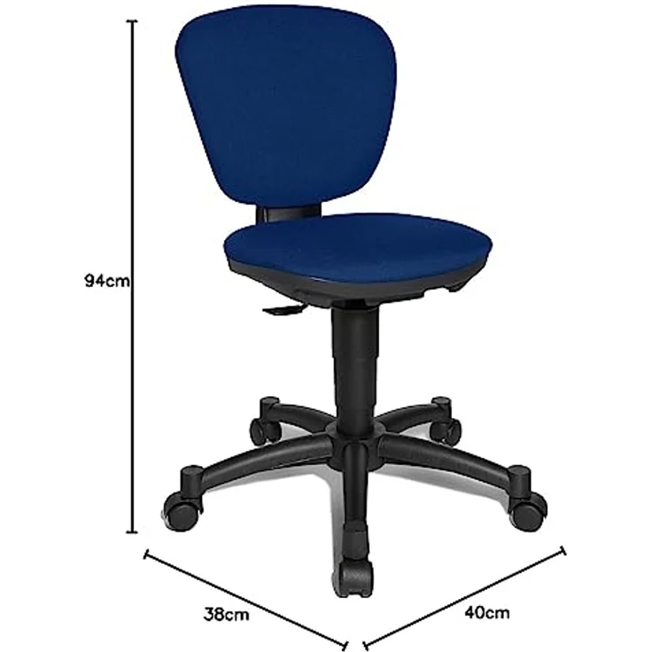 TOPSTAR 6310 G26 Kinderdrehstuhl Ergokid 15 Jet uni-blau – Bild 3
