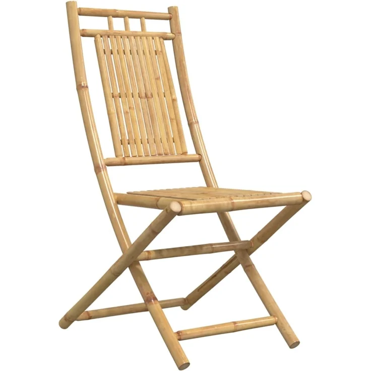 vidaXL Gartenstühle 8 Stk. Klappbar 46x66x99 cm Bambus 3278513 – Bild 2