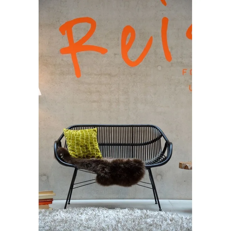 2-Sitzer-Bank YARA Rattan wenge