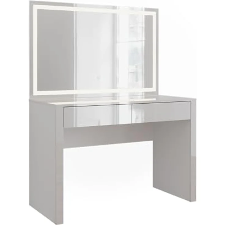 Vichy Schminktisch Annabelle, Weiss Hochglanz mit LED-Spiegel, 110 cm – Bild 3