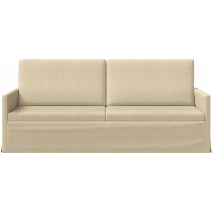 vidaXL 3-Sitzer Sofa Creme 190 x 81 x 82 cm Stoff 42041113 – Bild 2