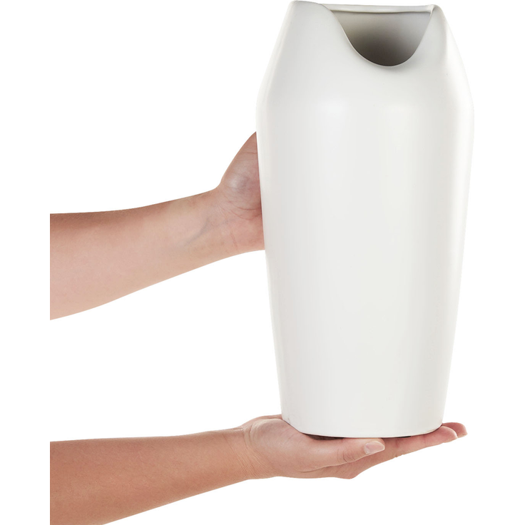 Dekovase APAMEA Steinzeug 33 cm Weiß – Bild 4