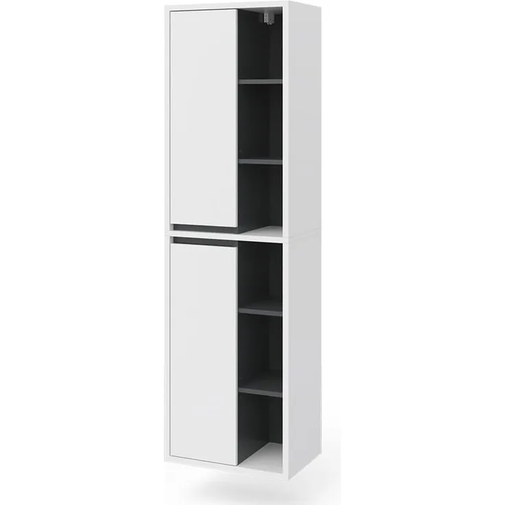 Badschrank Viola Weiß 50 x 170 cm Vicco