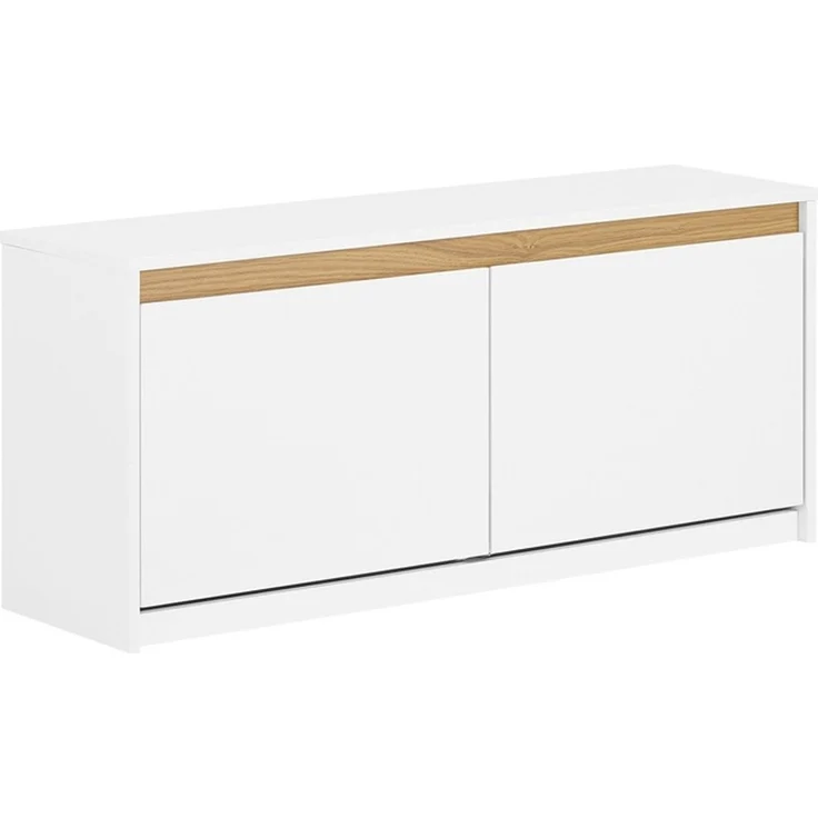 SoBuy FSR171-W Schuhbank, MDF, Lackiert, Weiß, 100 x 46 x 26 cm – Bild 1