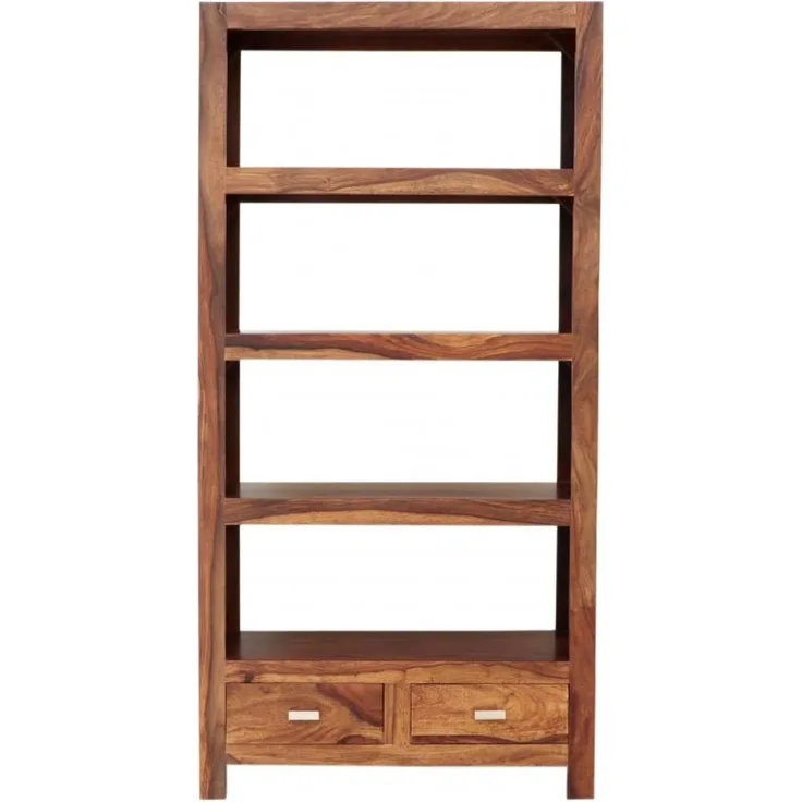 Bücherregal Gani 90x180x35 aus indischem Sheesham-Massivholz