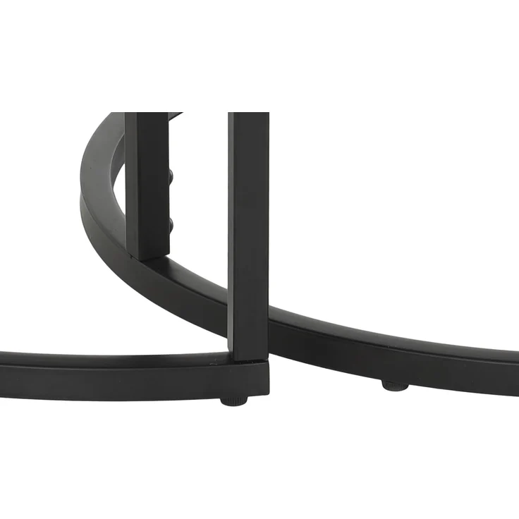 Couchtisch Luis - Marmoroptik Grau / Schwarz - 2-teilig – Bild 7