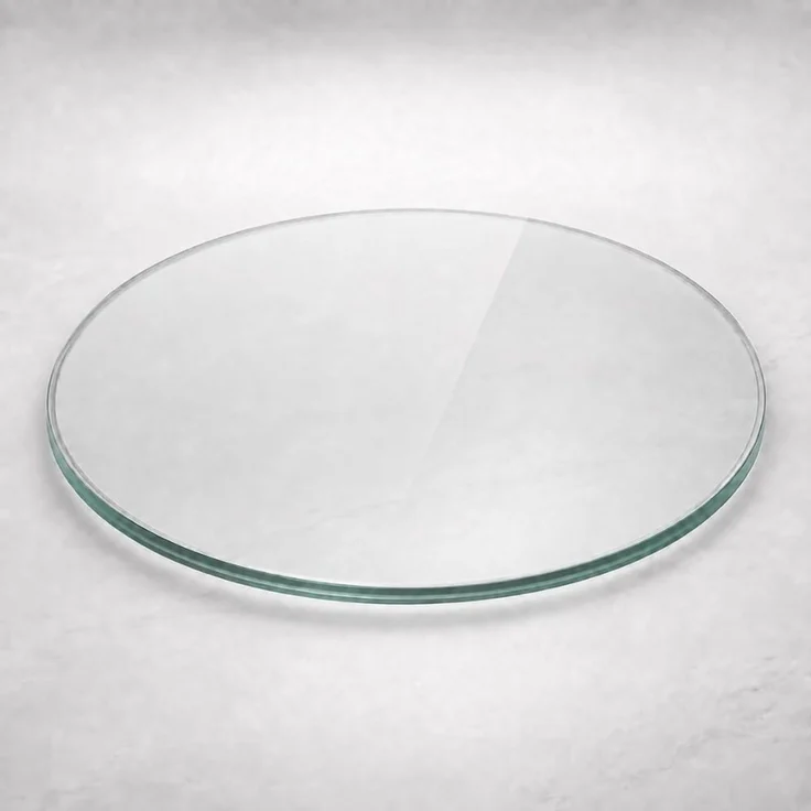 Glasplatte TERRY 60cm Rund 6mm Gehärtetes Glas Scheibe Bodenplatte Glasscheibe – Bild 1