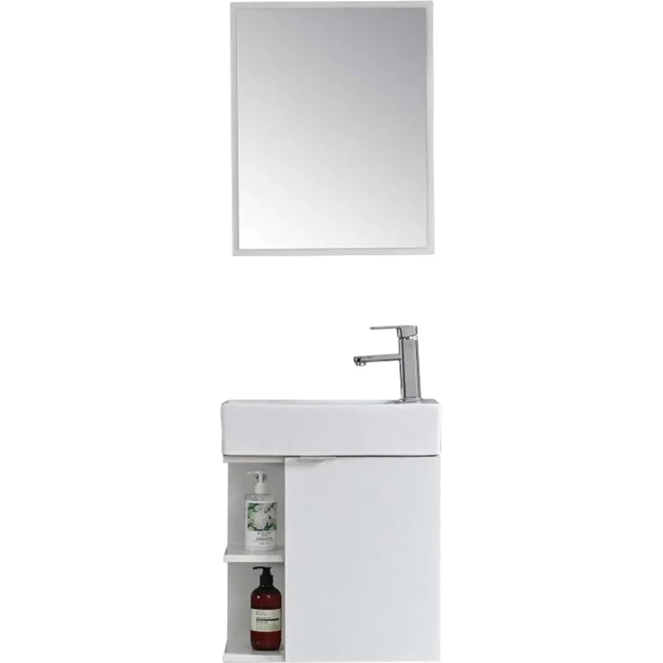 Sanotechnik Badmöbelset 'SPRING 50' WEIß, 50x60x24 cm – Bild 1