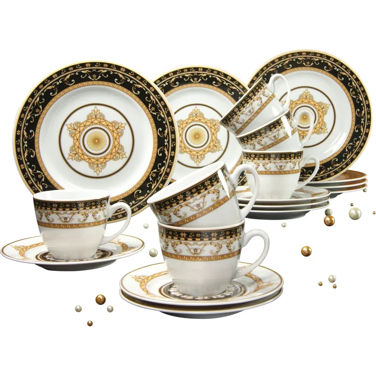Majestosa Schwarz, Kaffeeservice 18-tlg (mo)