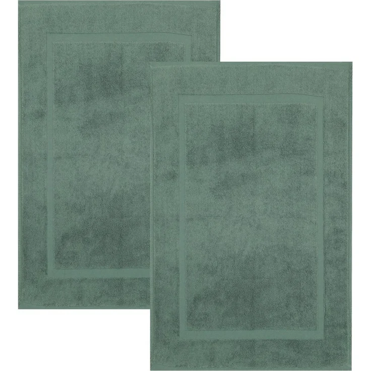 Betz Badematte 2er Set Badvorleger Premium Badematte Badteppich Größe 50x70 cm, beidseitig nutzbar, Baumwolle, Qualität 650g/m² – Bild 1