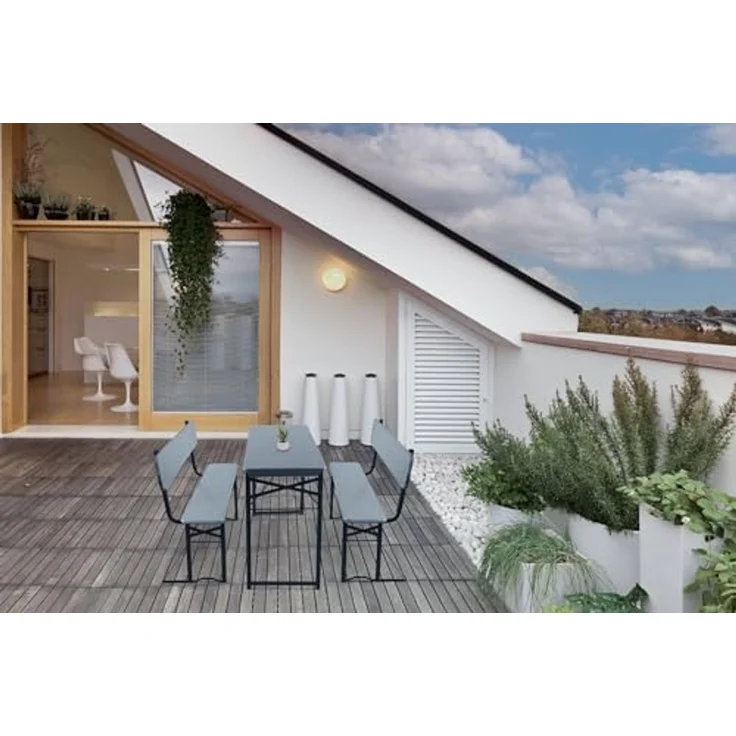 Stagecaptain Sitzbank "Hirschgarten" Bierzeltbank mit Lehne 119 cm (2-St), Gartensitzbank, Campingbank, Gartenbank zusammenklappbar – Bild 2