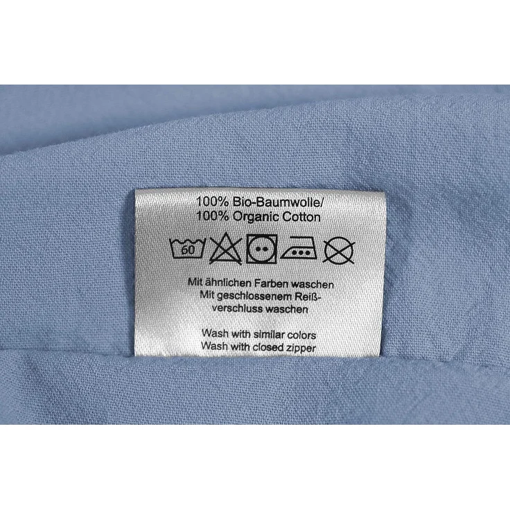 jilda-tex Bettwäsche Lissabon, Renforcé (Bio-Baumwolle), 2 teilig, unifarben, stonewashed und in vielen Farben – Bild 6