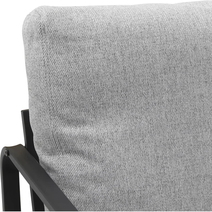 CLP Lounger Manea mit Metallgestell,hellgrau Stoff – Bild 7