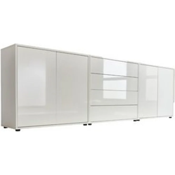BMG Möbel Sideboard Mailand Set 5 (Kommode Anrichte Aktenschrank), 2x Schuhschrank, 1 x Schubkastenkommode – Bild 6