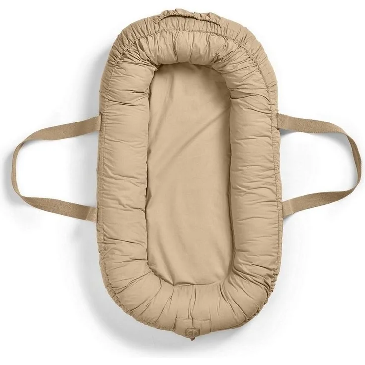 Elodie Details Babynest Kuschelnest Tragbare Babynestchen Neugeborene Kokon für Babys und Säuglinge, Waschbare Reisebett Baby Nestchen 100% Baumwoll 78x45 cm – Pure Khaki
