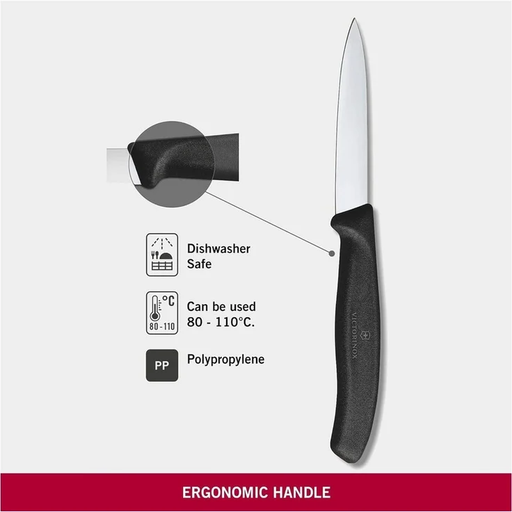 Victorinox Gemüsemesser schwarz 8 cm – Bild 1