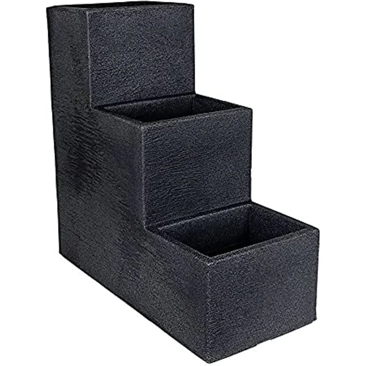 Spetebo Pflanzentreppe Kunststoff Blumentreppe in anthrazit - 60 x 59 cm – Bild 1