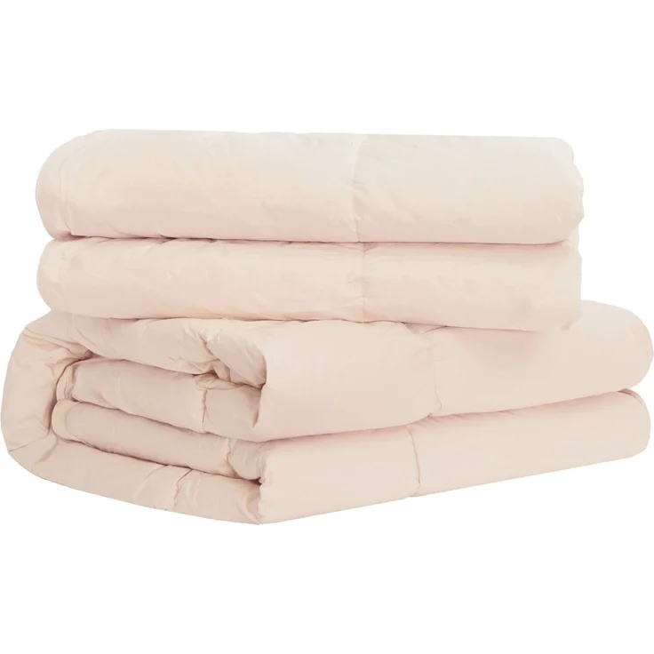 vidaXL Bettwäsche-Set Beige 140x200 cm Baumwolle, Kapok, Polyester 3431431 – Bild 4