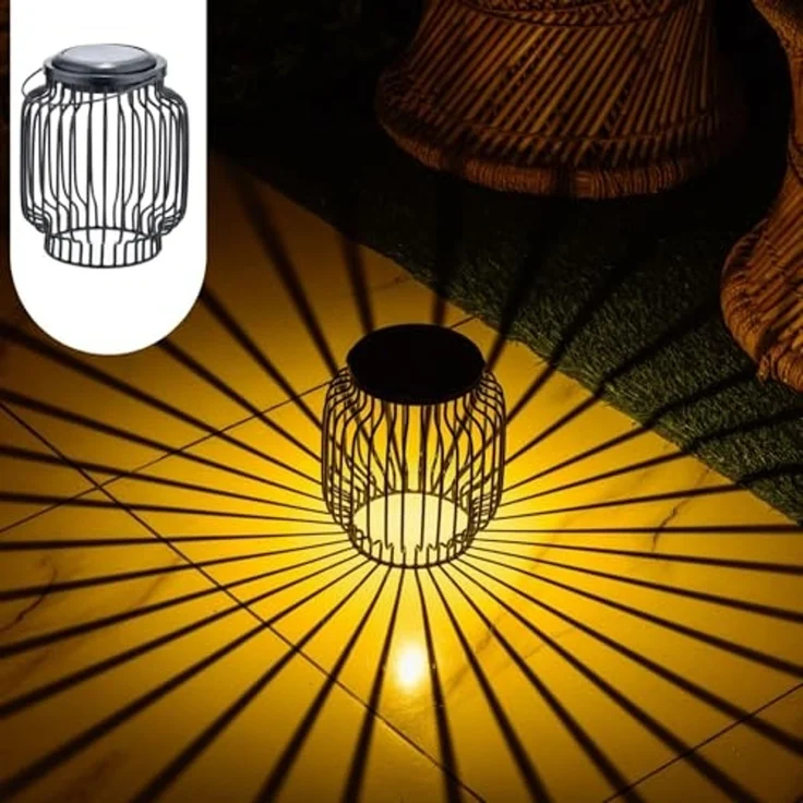 Marrakesch Orient & Mediterran Interior LED Solarleuchte 2er Set Skandinavische Solarlaterne Laterne Lampe Garten Deko Modern – Bild 2