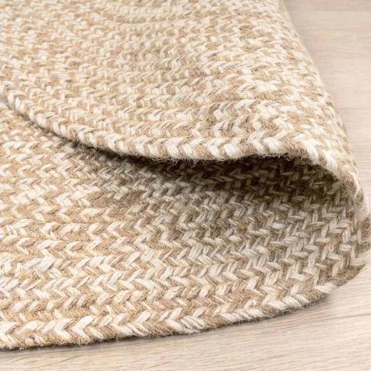 TT Home Teppich Diele, Esszimmer, Flur, Kinderzimmer, Schlafzimmer, Wohnzimmer, Rund, Höhe: 9 mm, Wohnzimmer Teppich Rund Kurzflor Hangefertigt Modern Unifarben Cutout – Bild 2
