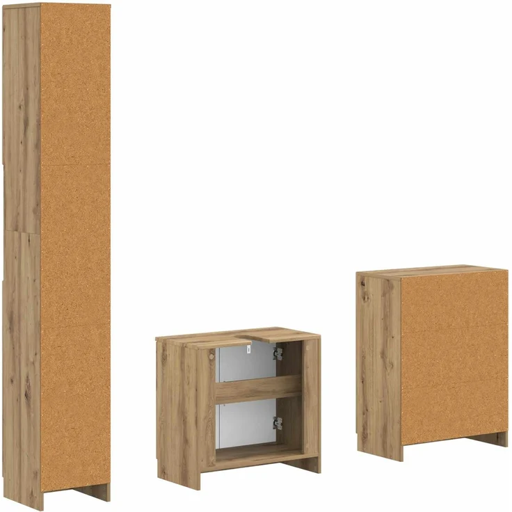 vidaXL 3-teiliges Badezimmer-Schranksystem UTRECHT Artisan-Eiche 3417494 – Bild 6