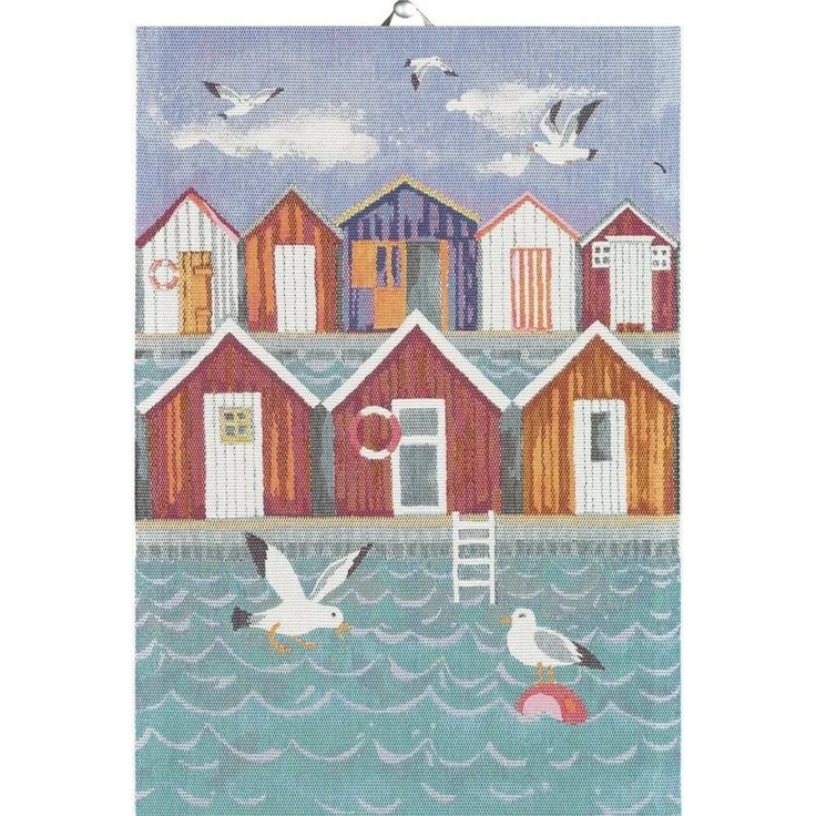 EKELUND MASTER WEAVERS 1692 Geschirrtuch Küchenhandtuch Sjöbod 35x50 cm, (1-tlg, 1 x Geschirrtuch), Pixel gewebt (6-farbig) – Bild 1