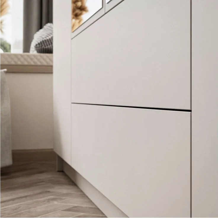 Lookway Kleiderschrank AURORA 4D2SZ KASCHMIR mit Schubladen Breite: 200 cm – Bild 3