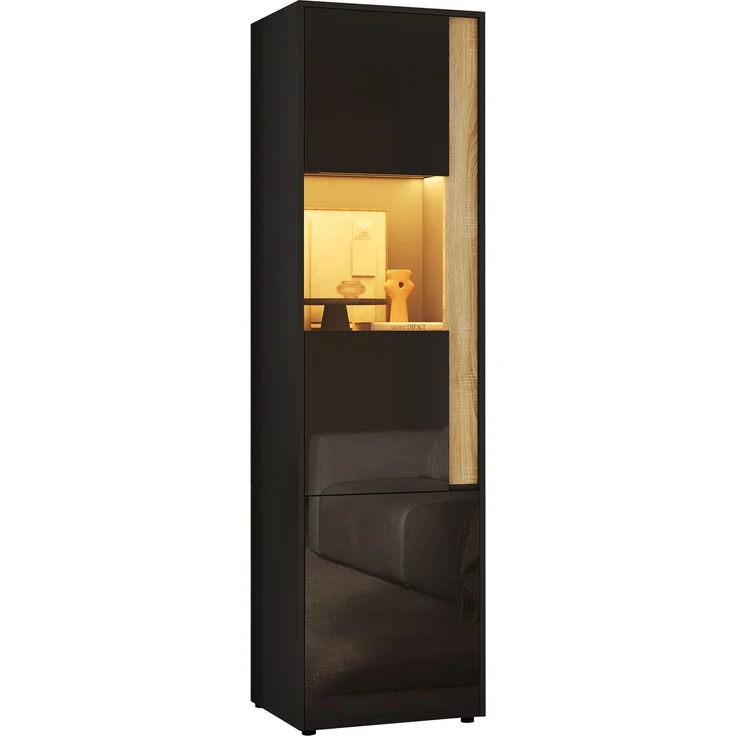 Vitrine B 50 x T 40 x H 179 cm aus Spanplatte und Acryl mit einstellbarer LED-Beleuchtung – Bild 7